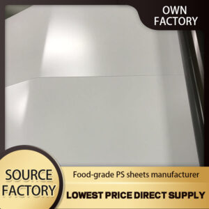 PS sheet for food packaging